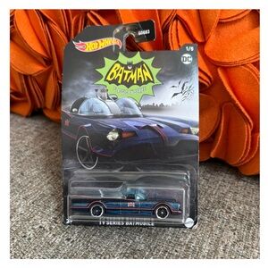 NWT Hot Wheels Classic TV Series Batman Batmobile Metallic Blue/Black